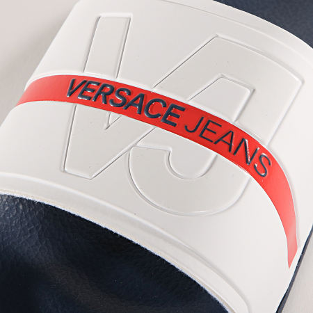 Versace Jeans Couture - Claquettes Fondo Sea Dis 3 E0YTBSQ3-70983 Bleu Marine Blanc Rouge