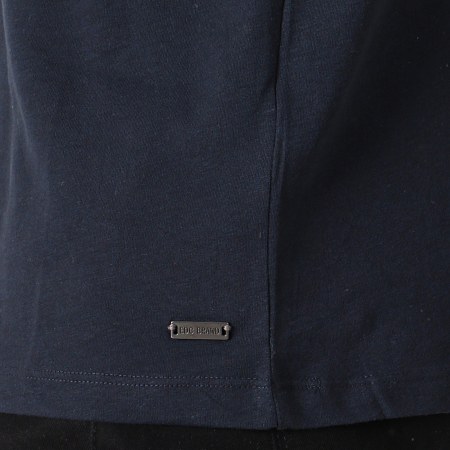 Esprit - Tee Shirt Manches Longues 019CC2K012 Bleu Marine Gris Chiné