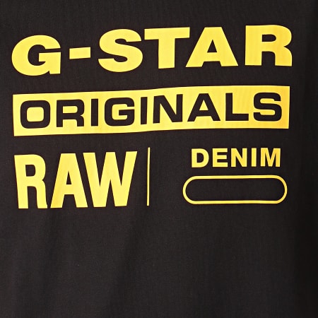 G-Star - Tee Shirt Graphic 8 D14143-336 Noir