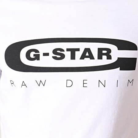 G-Star - Tee Shirt Graphic 4 D15104-336 Blanc