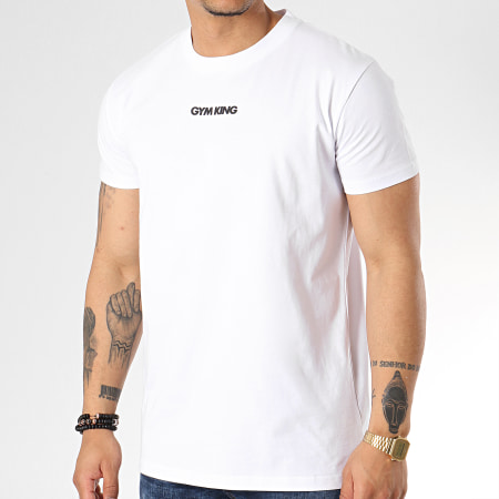 Gym King - Tee Shirt Brand Carrier Blanc