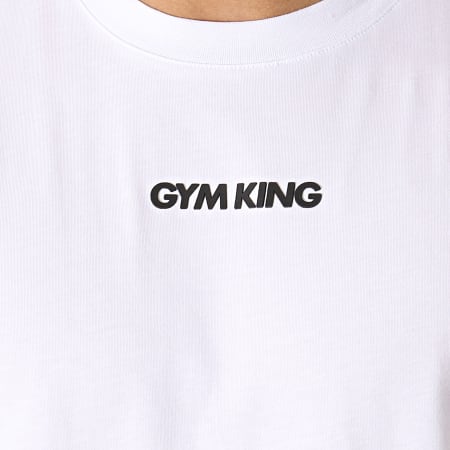 Gym King - Tee Shirt Brand Carrier Blanc