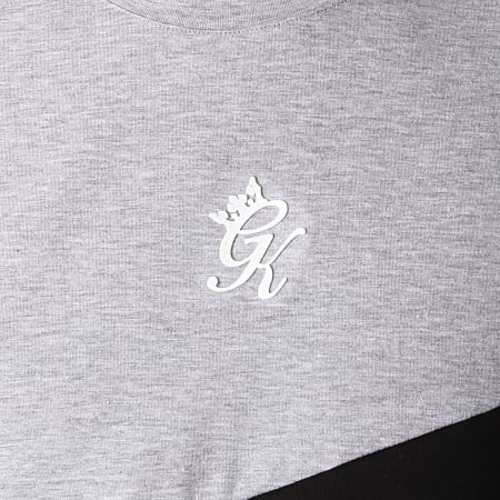 Gym King - Tee Shirt Oversize Cortroni Noir Gris Chiné