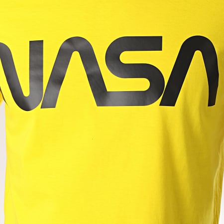 NASA - Tee Shirt Worm Logo Jaune