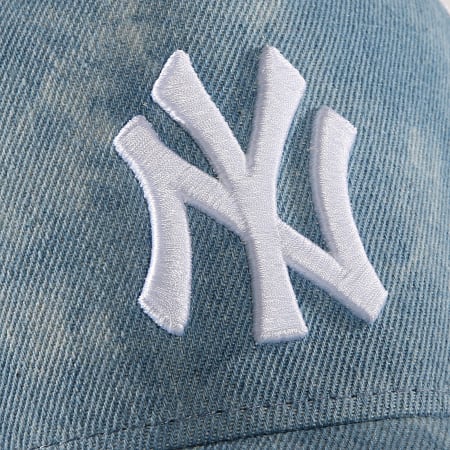New Era - Casquette Trucker Tie Dye Aframe New York Yankees Blanc Bleu Clair