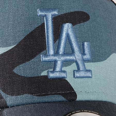 New Era - Casquette Trucker Essential Los Angeles Dodgers Bleu Clair Bleu Marine Camouflage