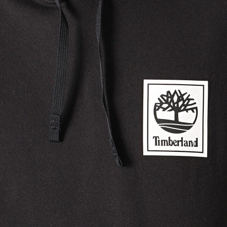 Timberland - Sweat Capuche Stack Logo TB0A1O91 Noir Blanc