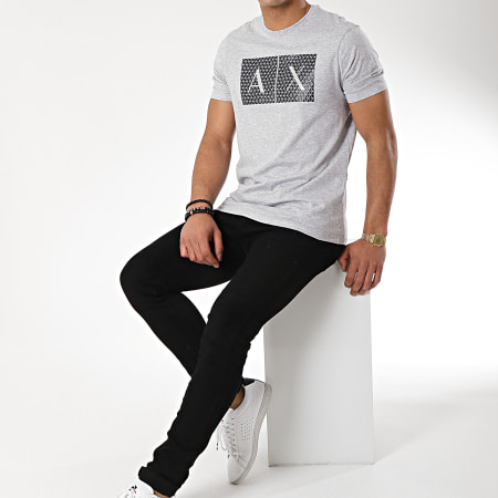 Armani Exchange - Tee Shirt 8NZTCK-Z8H4Z Gris Chiné