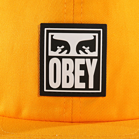 Obey - Casquette Snapback Vanish 6 Panel Jaune