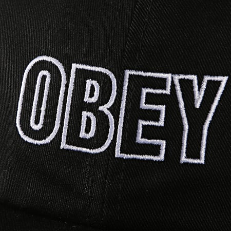Obey - Casquette Speechless 6 Panel Noir