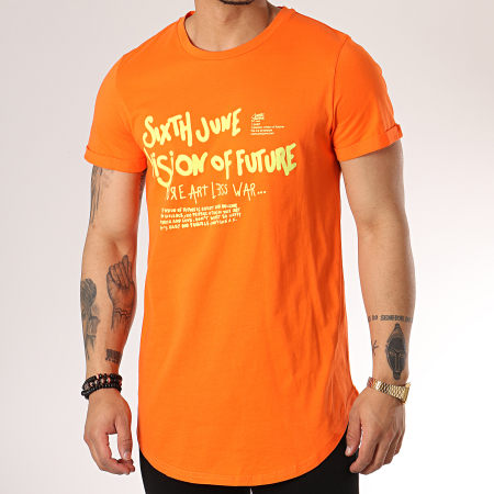 Sixth June - Tee Shirt Oversize M3701CTS Orange