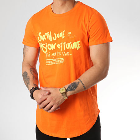 Sixth June - Tee Shirt Oversize M3701CTS Orange