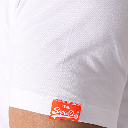 Superdry - Tee Shirt Neon M10102ST Blanc