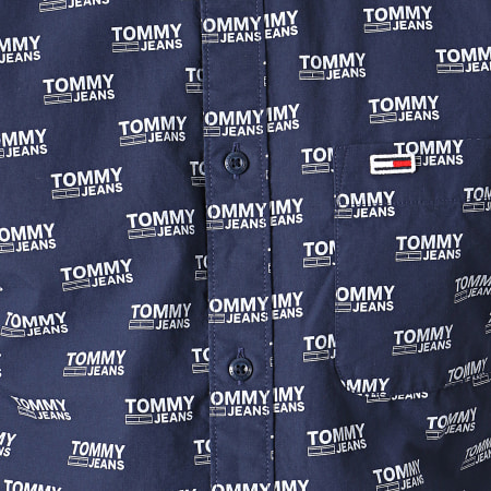 Tommy Hilfiger - Chemise Manches Longues Solid Poplin 5991 Bleu Marine