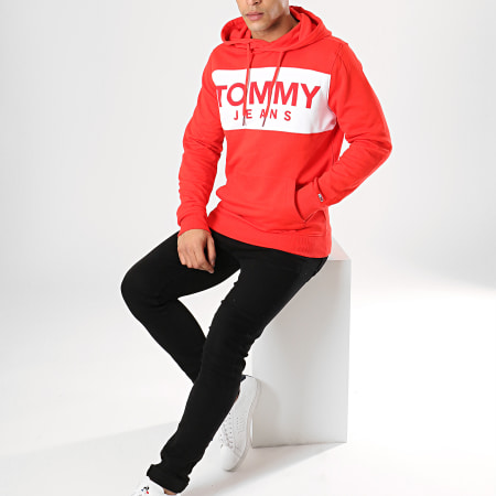 Tommy Hilfiger - Sweat Capuche Bold Logo 6106 Rouge