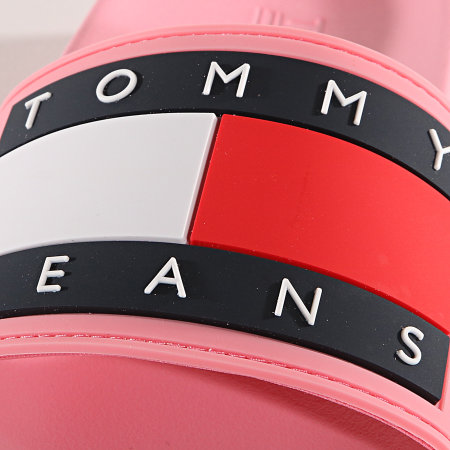 Tommy Jeans - Claquettes Femme Flag EN0EN00474 Rose 