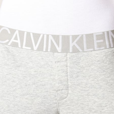 Calvin Klein - Pantalon Jogging Femme QS6188E Gris Chiné