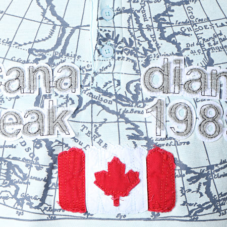 Canadian Peak - Polo Manches Courtes Kundai Bleu Clair