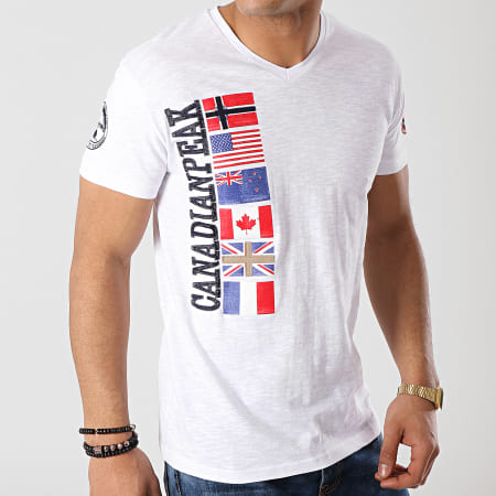 Canadian Peak - Tee Shirt Jobenite Blanc