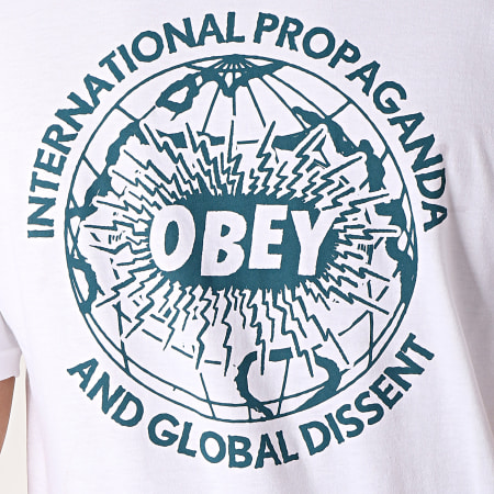 Obey - Tee Shirt Global Dissent Blanc
