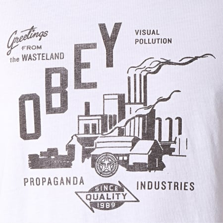 Obey - Tee Shirt Wasteland Blanc