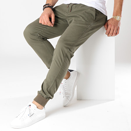 Reell Jeans - Pantalón de chándal Reflex Rib Caqui Verde