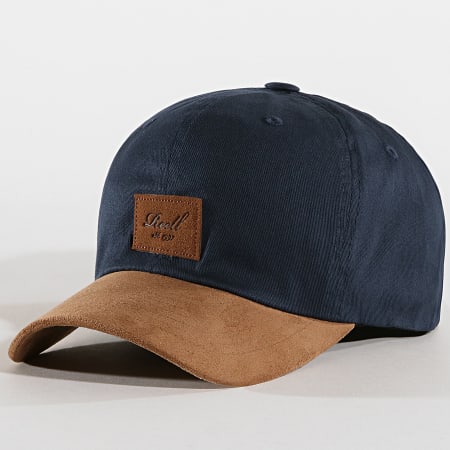 Reell Jeans - Casquette Curved Suede Bleu Marine Marron