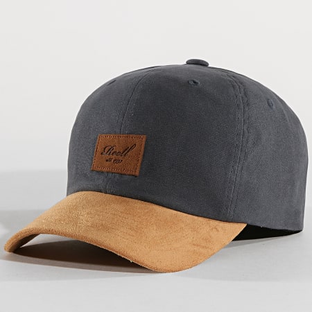 Reell Jeans - Casquette Curved Suede Gris Anthracite Camel