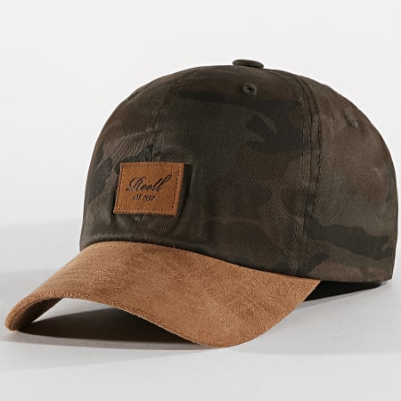 Reell Jeans - Casquette Curved Suede Marron Vert Kaki Camouflage