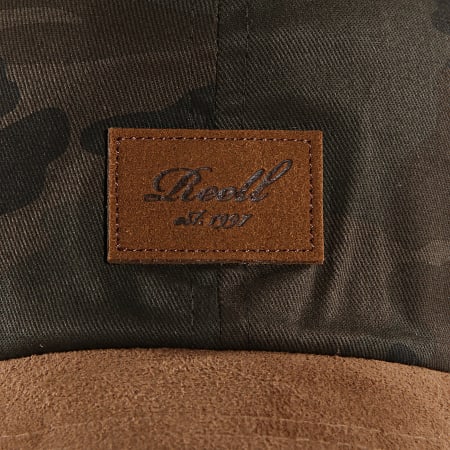 Reell Jeans - Casquette Curved Suede Marron Vert Kaki Camouflage