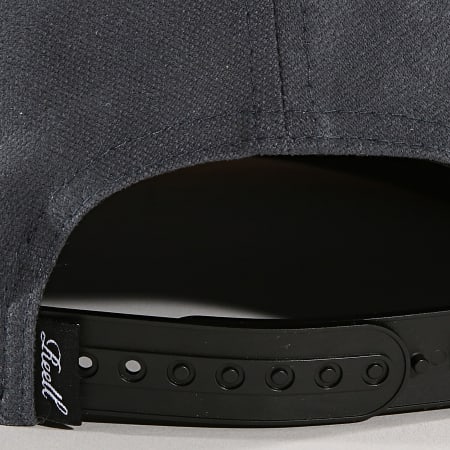 Reell Jeans - Cappello a scatto in camoscio grigio antracite
