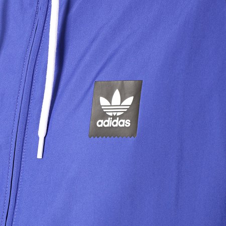 Adidas Originals - Veste Zippée Capuche Insley DU8336 Bleu Roi Noir