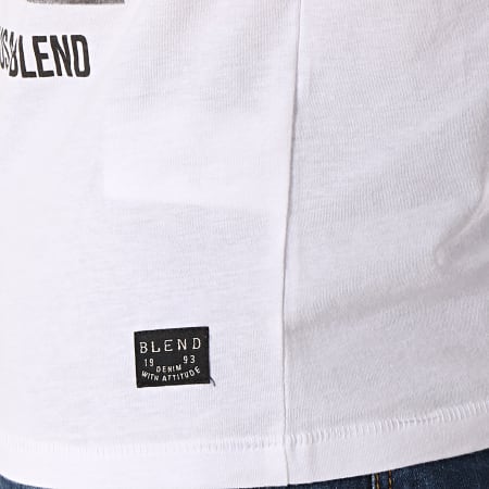 Blend - Tee Shirt 20707878 Blanc
