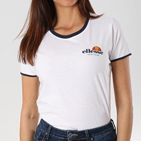 Ellesse - Tee Shirt Femme Uni 1074N Blanc
