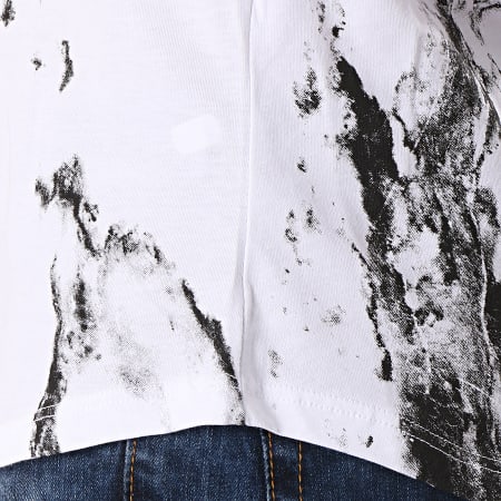 Ikao - Tee Shirt Oversize Avec Bandes F487 Blanc