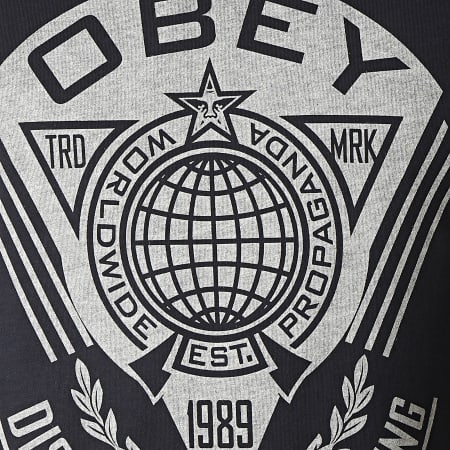 Obey - Tee Shirt World Prop Badge Noir
