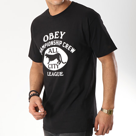 Obey - Tee Shirt All City Panther Noir