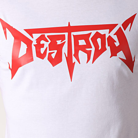 Seth Gueko - Camiseta Destroy Blanco Rojo