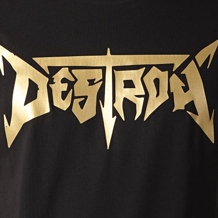 Neochrome - Camiseta Destroy Negro Oro