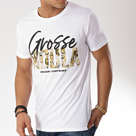 Heuss L'Enfoiré - Camiseta Grosse Moula Oro Blanco