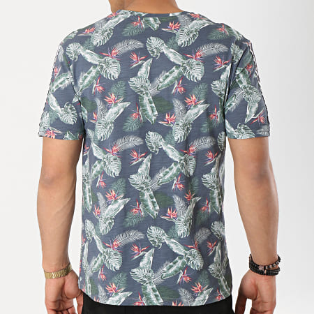 MTX - Tee Shirt Avec Bandes F1023 Gris Floral