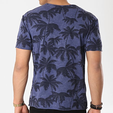 MTX - Tee Shirt F1028 Bleu Marine Floral