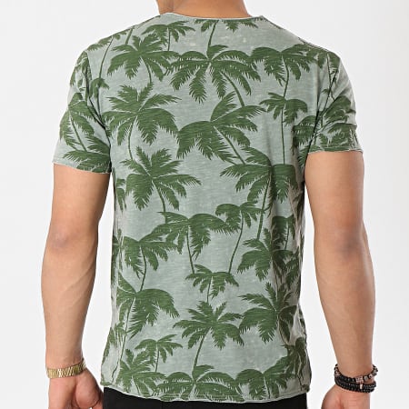 MTX - Tee Shirt F1028 Vert Kaki Floral