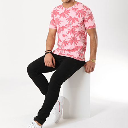 MTX - Tee Shirt F1028 Rouge Floral