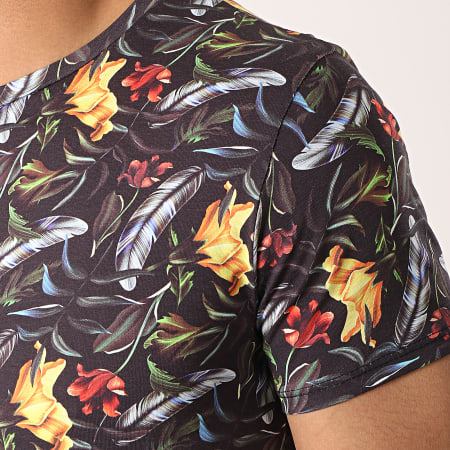 MTX - Tee Shirt TM0045 Noir Floral