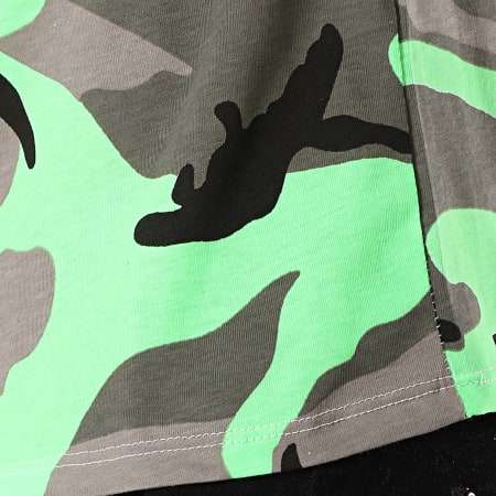 MTX - Tee Shirt TM0041 Vert Kaki Camouflage Vert Fluo