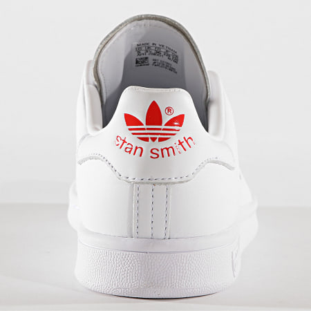 Adidas Originals - Baskets Femme Stan Smith G27893 Footwear White Active Red 