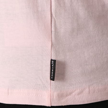 D-Struct - Tee Shirt Avec Bandes Linton Rose Blanc 
