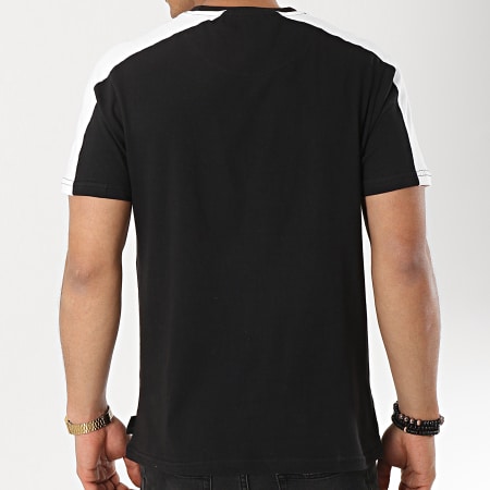 D-Struct - Tee Shirt Avec Bandes Linton Noir Blanc 