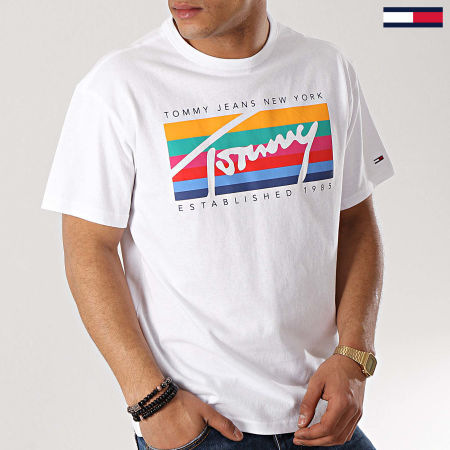 Tee Shirt Tommy Rainbow Box 6079 Blanc 